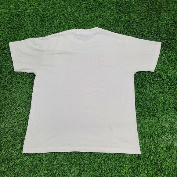 Vintage 90s Chicos De-La-Calle Shirt Large 21x26 White Musical - Picture 2 of 13